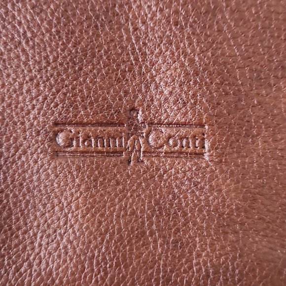 GIANNI CONTI | Leather shoulder bag cognac brown - Picture 2 of 8